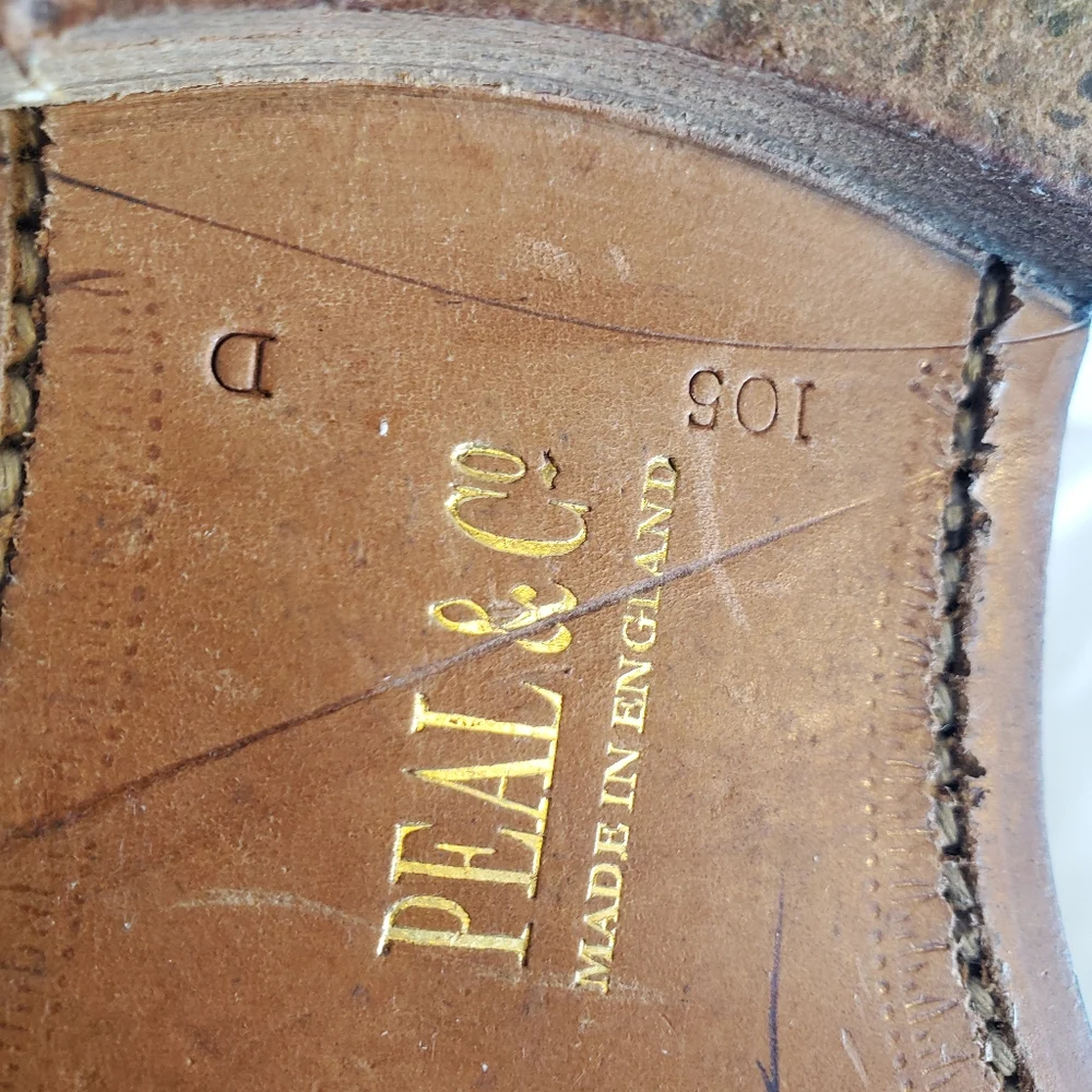 Brooks Brothers Peal & Company 10.5D Black Patent Leather Tuxedo Formal Shoes - Picture 6 of 6